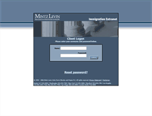 Tablet Screenshot of immigration.mintz.com